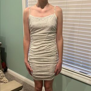 City Studio Gold Bodycon Mini Dress Spaghetti Strap